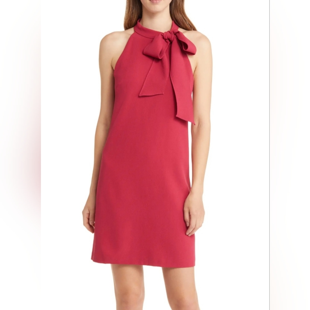 Vince Camuto Women Halter Tie Neck A-Line Dress Size 4